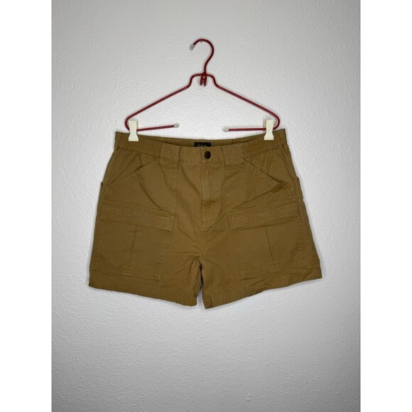 Cabelas Shorts Mens 36 Tan Duck Canvas Trail Cargo Outdoors Hiking Camping - Picture 1 of 10
